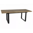 Стол обеденный SIGNAL UMBERTO II дуб артизан/черный 160-240/90